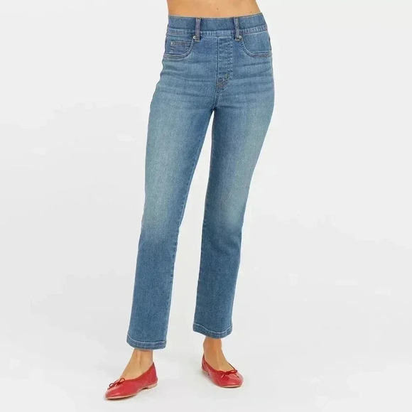 SPANXshape EveryWear Straight Leg Jegging Jeans in Vintage Indigo size L EUC - Picture 4 of 14